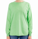 Mint Cotton Cashmere Swing Knit with Eloise Patch