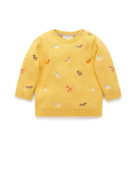 Embroidered Doggy Jumper Autumn