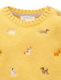Embroidered Doggy Jumper Autumn