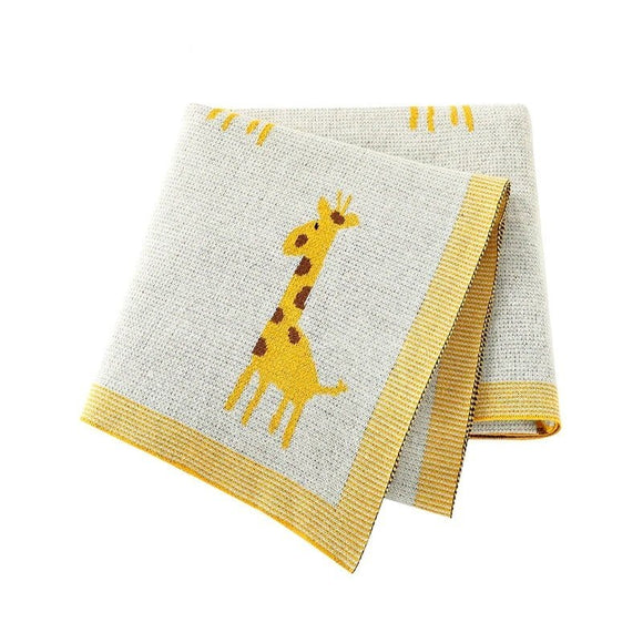 Geoff the Giraffe Blanket Yellow