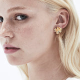 Maisy Flower Earrings Gold