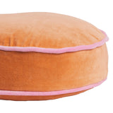 Castilo Round Velvet Cushion - Mocha