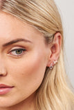 Rose Gold Bowie Earrings