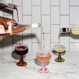 The Romy S/2 Wine Glasses Blush