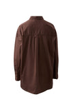 Peta Oversized Shirt Chocolate