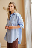 Peta Oversized Shirt Sky Blue