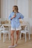 Peta Oversized Shirt Sky Blue