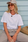 Stevie Slouchy Tee White