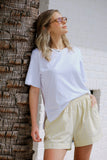 Stevie Slouchy Tee White