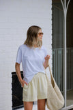 Stevie Slouchy Tee White