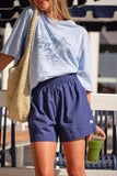 Mila Short Prussian Blue