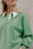Wren Rugby Sweat Pistachio White Club Logo