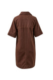 Bonnie Relaxed Shirt Dress Chocolate