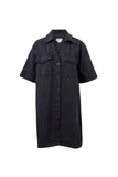 Bonnie Relaxed Shirt Dress Washed Black