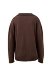 Eliza Collared Knit Brunette Brwon