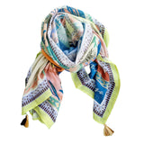 Pure Cotton Scarf 18839 Green