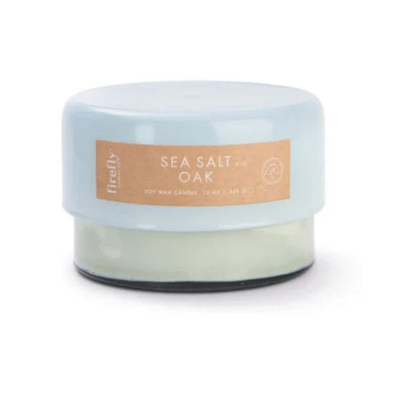 Botany 13oz Sky Glass w/lid Sea Salt & Oak