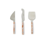 Cheese Knives Set of 3 Taupe