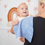 Muslin Bib Blue