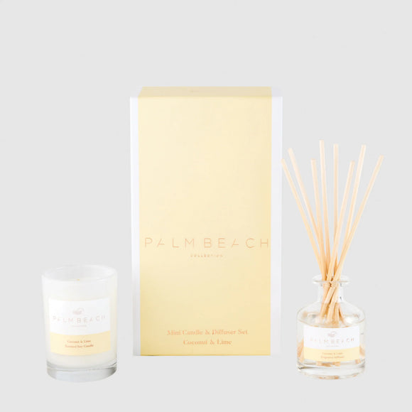 Palm Beach Mini Candle & Diffuser Pack Coconut & Lime