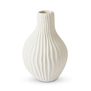 Akira Textured White Vase Large