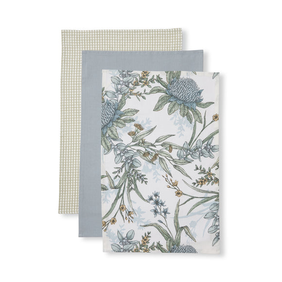 Glenelg Tea Towel Pack 3