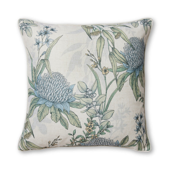 Glenelg White/Blue Cushion 50cm