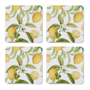 Citrus Square Coaster Set 4