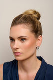 Silver Twisted Double Dot Earrings