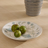 Samara Painted Blue Platter 35x5cm