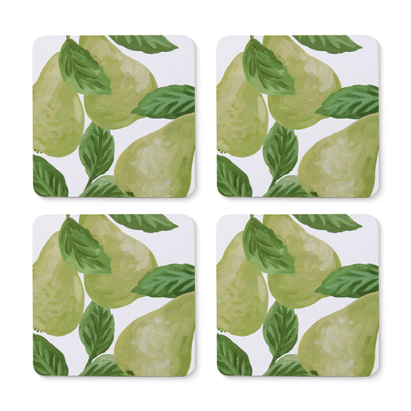 Pears Square Coaster Set 4
