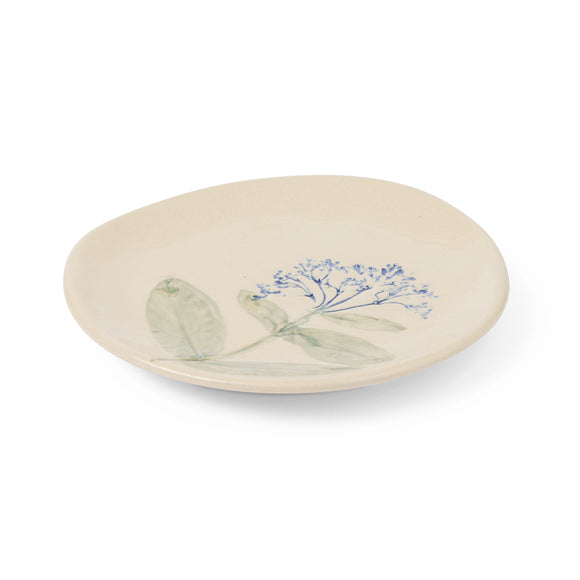 Botanical Blue Plate 13.5x1.5 cm
