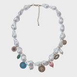 Pearl Charm Necklace Katie