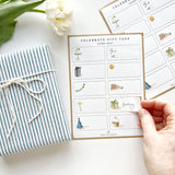 Celebrate Gift Tag Label Sticker Sheets