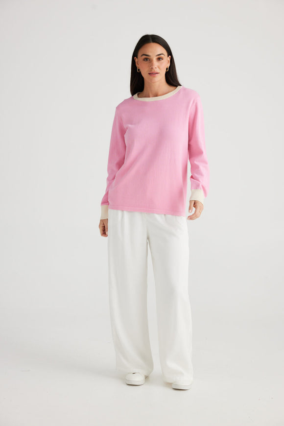Petra Solid Knit Pink