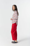 Original Multi Stripe Long Sleeve Poinsettia Multi
