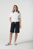 Frill Polo Tee White