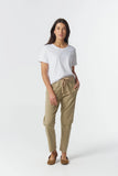 Everyday Cotton Roll Cuff Tee - White