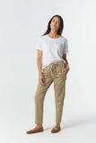 Everyday Cotton Roll Cuff Tee - White