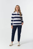The Original Cotton Rugby Dark Navy/White