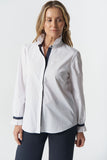 Sky Frill Shirt White