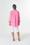 Bloom Oversized Basic Cotton Shirt - Pink Cosmos