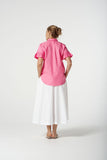 Ruffle Sleeve Shirt Pink Cosmos