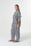 Honey Linen Blouse - Dark Navy