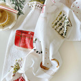 Christmas Mugs Cotton Flour Sack Tea Towel