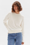 Cotton Cashmere Lounge Sweater Cream