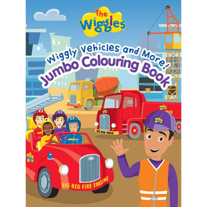 Wiggly Vehicles And More Jumbo Colouring Book