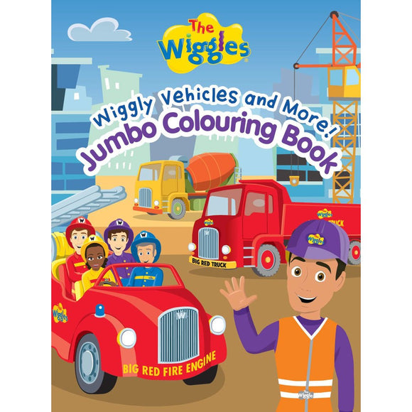 Wiggly Vehicles And More Jumbo Colouring Book