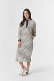 Sunday Rugby Cotton Skirt Birch/Dark Navy