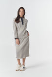 Sunday Rugby Cotton Skirt Birch/Dark Navy